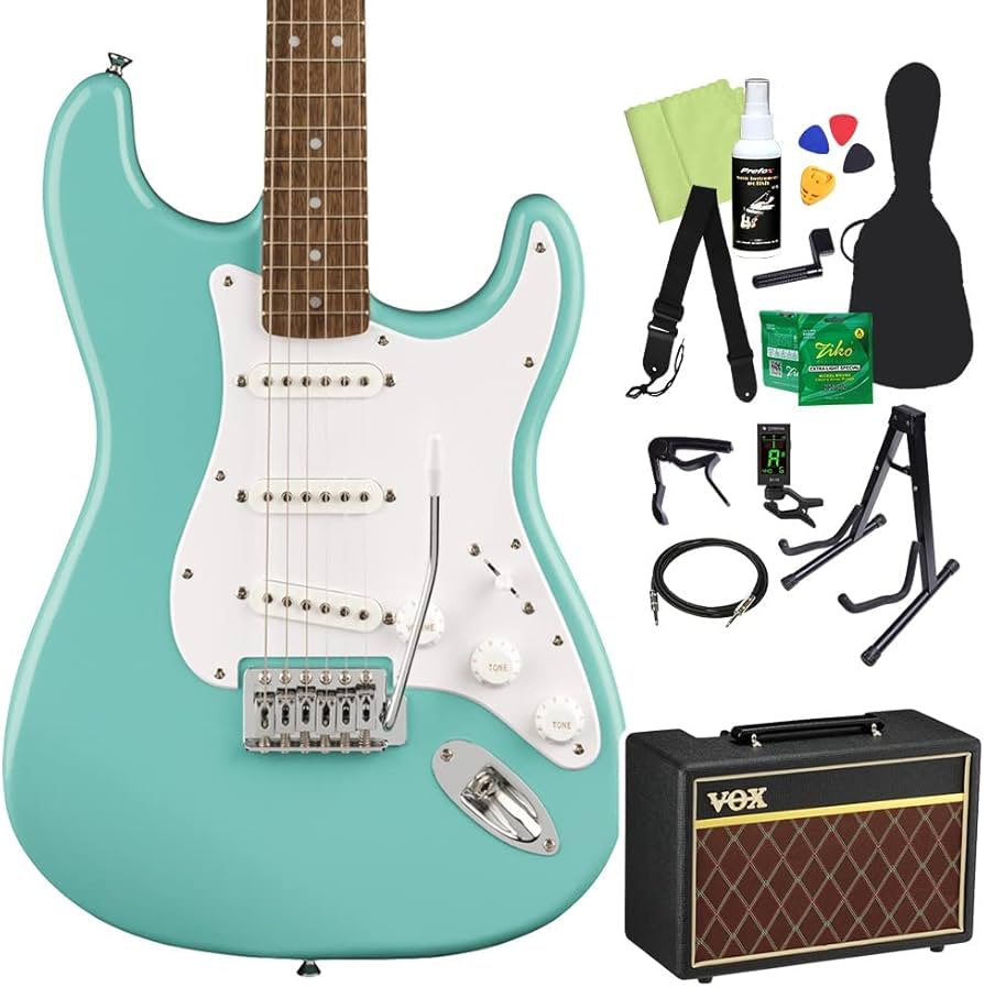 Amazon | Squier by Fender Bullet Stratocaster Tropical Turquoise
